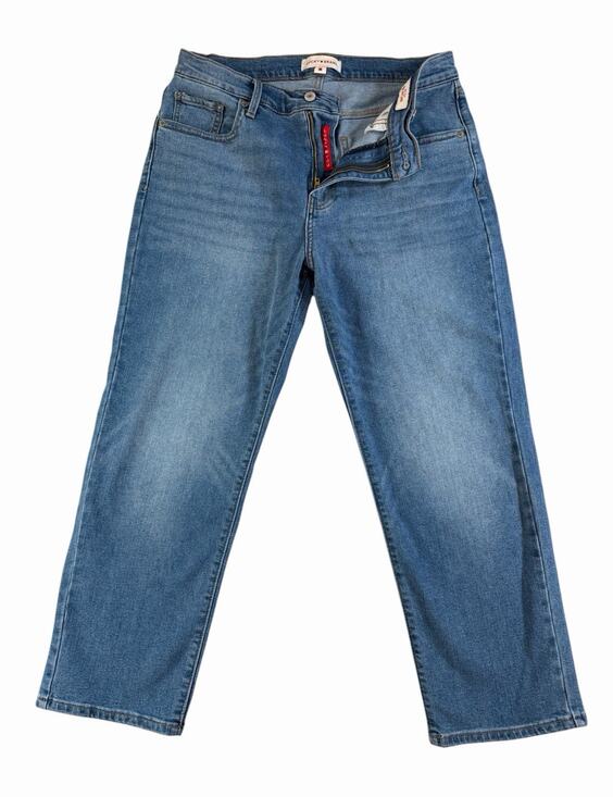 Lucky Brand Denim - Lucky Brand 90s Loose High Rise Crop Jeans Women's 6/28 Light Wash Denim